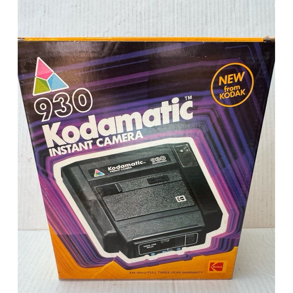 Vintage VTG 1980s KODAK 930 KODAMATIC Instant Camera New in Original Box